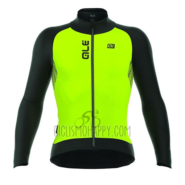 ALE Nordik Cycling Jersey Bib Tight 2017 Men Long Sleeve Yellow