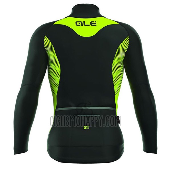 ALE Nordik Cycling Jersey Bib Tight 2017 Men Long Sleeve Yellow