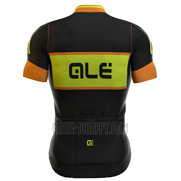 ALE R-ev1 Master Cycling Jersey Bib Short 2017 Men Short Sleeve Orange