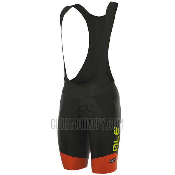 ALE R-ev1 Master Cycling Jersey Bib Short 2017 Men Short Sleeve Orange