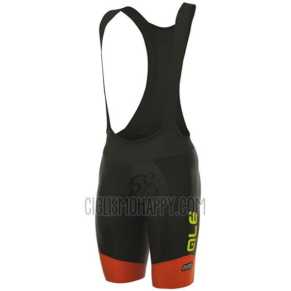ALE R-ev1 Rumbles Cycling Jersey Bib Short 2017 Men Short Sleeve Yellow