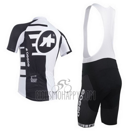 Assos Cycling Jersey Bib Short 2013 Men Short Sleeve White and Black