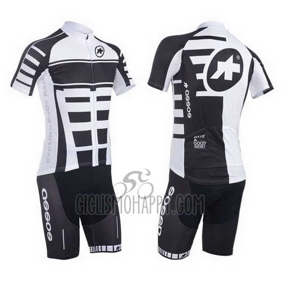 Assos Cycling Jersey Bib Short 2013 Men Short Sleeve White and Black