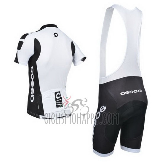 Assos Cycling Jersey Bib Short 2014 Men Short Sleeve White and Black