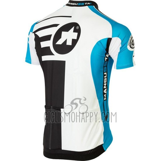 Assos Cycling Jersey Bib Short 2016 Men Short Sleeve Black and Blue