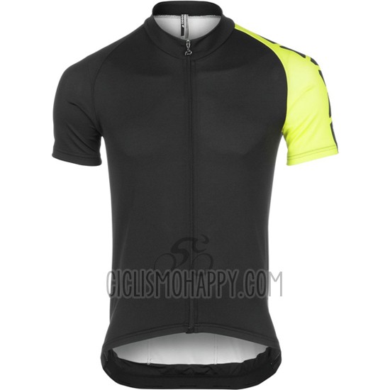 Assos Cycling Jersey Bib Short 2016 Men Short Sleeve Black and Yellow
