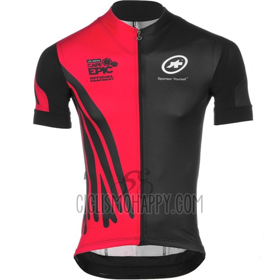 Assos Cycling Jersey Bib Short 2016 Men Short Sleeve Red and Black