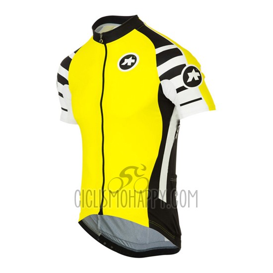 Assos Cycling Jersey Bib Short 2016 Men Short Sleeve Yellow