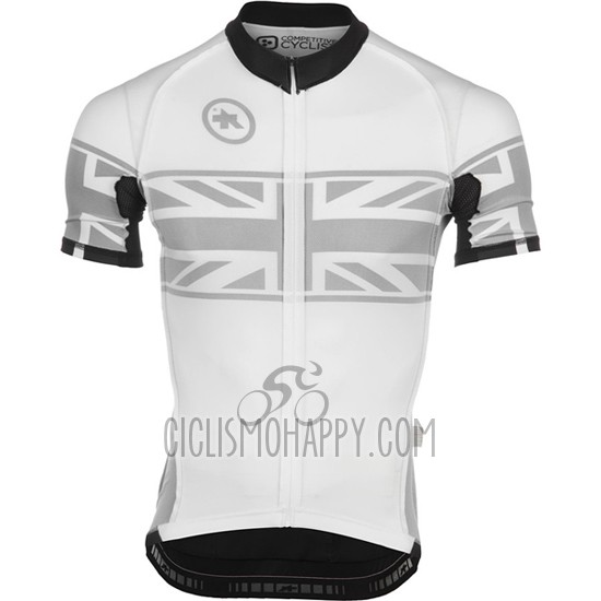 Assos Cycling Jersey Bib Short 2016 Men Short Sleeve Yellow and White