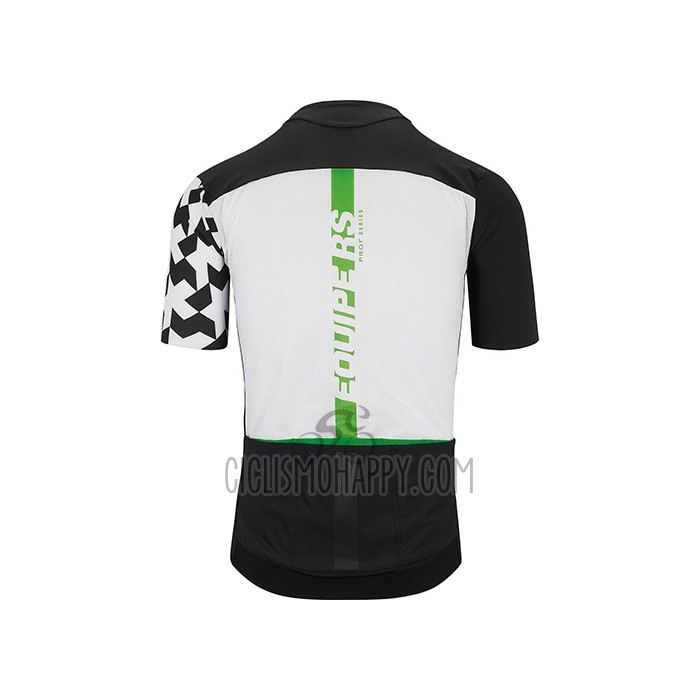 Assos Cycling Jersey Bib Short 2021 Men Short Sleeve Black White Green