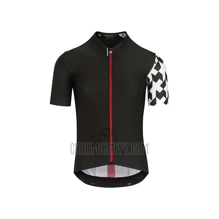 Assos Cycling Jersey Bib Short 2021 Men Short Sleeve Black White Red