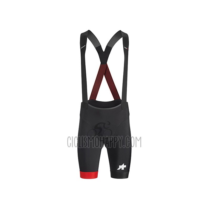 Assos Cycling Jersey Bib Short 2021 Men Short Sleeve Black White Red