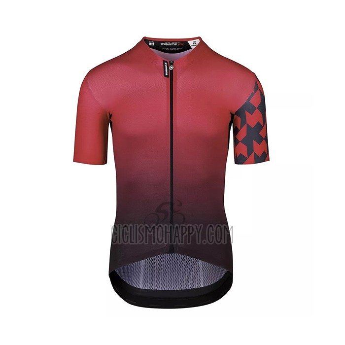 Assos Cycling Jersey Bib Short 2021 Men Short Sleeve Deep Red