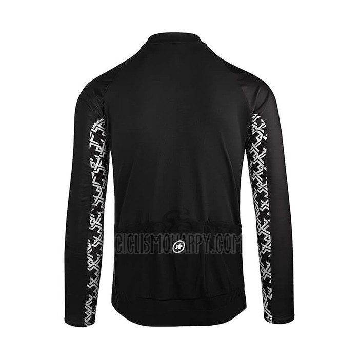 Assos Cycling Jersey Bib Tight 2021 Men Long Sleeve Black