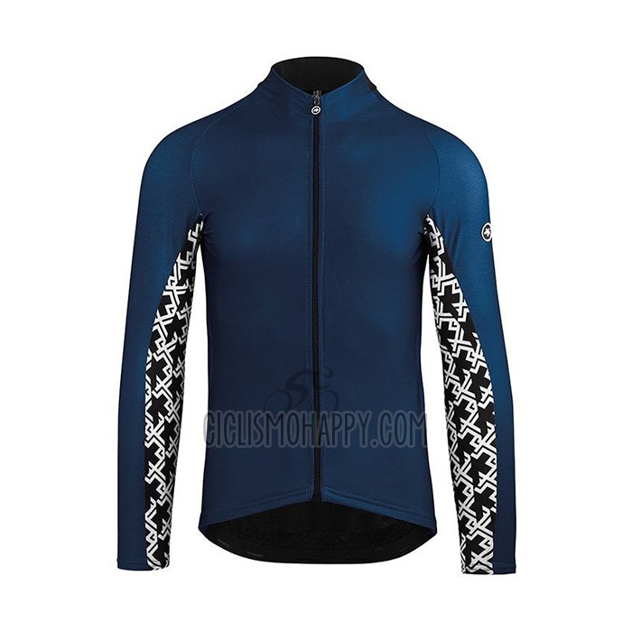 Assos Cycling Jersey Bib Tight 2021 Men Long Sleeve Blue