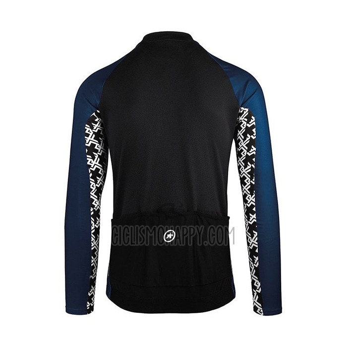 Assos Cycling Jersey Bib Tight 2021 Men Long Sleeve Blue