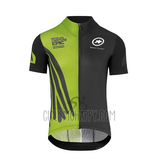 Assos SS.Capeepicxc Cycling Jersey Bib Short 2018 Men Short Sleeve Green