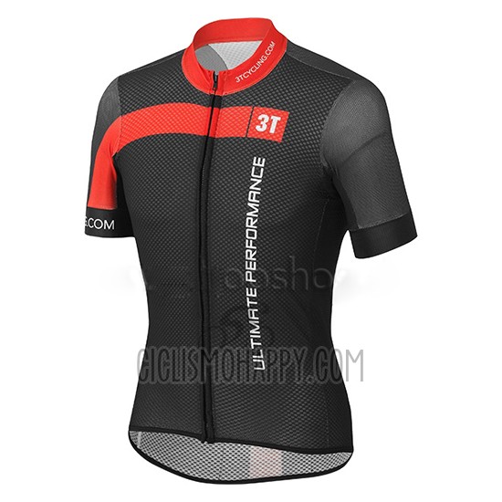 Castelli 3t Cycling Jersey Bib Short 2015 Men Short Sleeve Black and Red