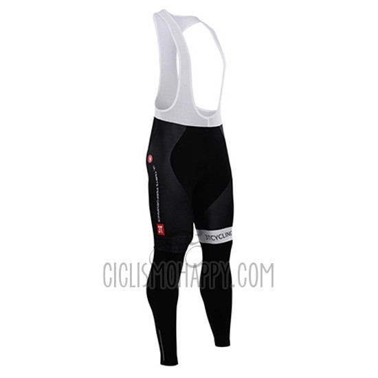 Castelli 3t Cycling Jersey Bib Tight 2015 Men Long Sleeve Black and Red