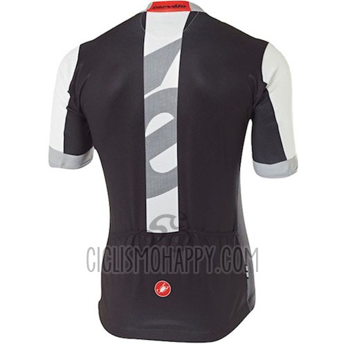 Castelli Cervelo Cycling Jersey Bib Short 2016 Men Short Sleeve White Gray