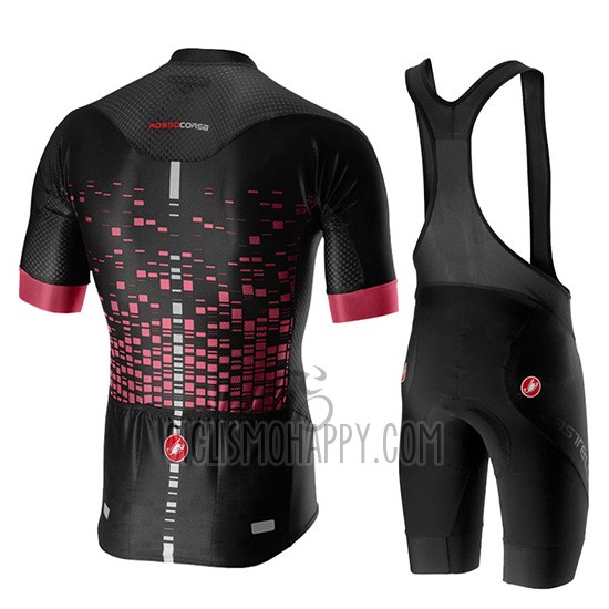 Castelli Climber's 2.0 Cycling Jersey Bib Short 2019 Men Short Sleeve Black Pink