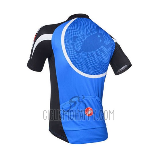 Castelli Cycling Jersey Bib Short 2013 Men Short Sleeve Black and Blue