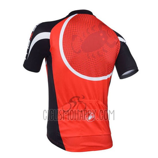 Castelli Cycling Jersey Bib Short 2013 Men Short Sleeve Black and Red