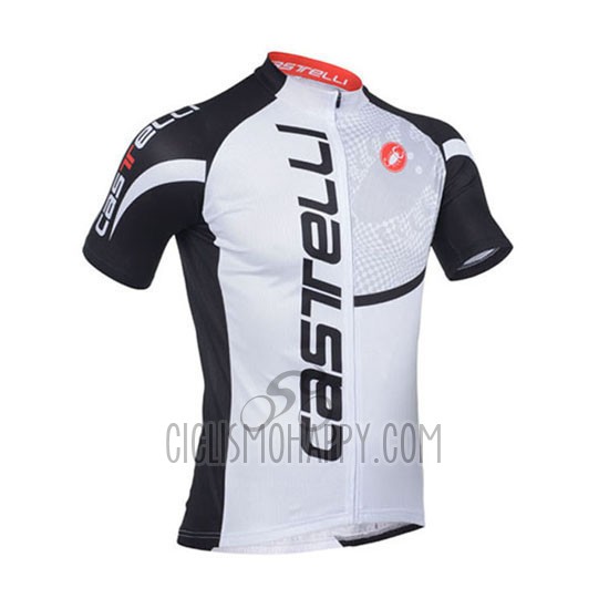 Castelli Cycling Jersey Bib Short 2013 Men Short Sleeve Black and White