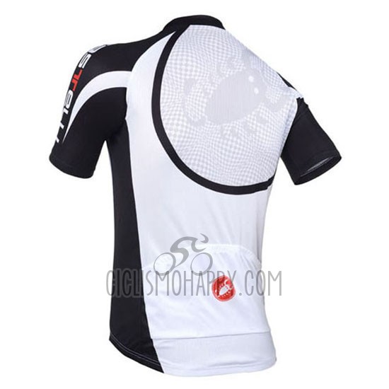 Castelli Cycling Jersey Bib Short 2013 Men Short Sleeve Black and White