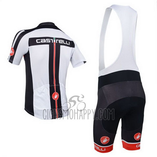 Castelli Cycling Jersey Bib Short 2013 Men Short Sleeve White