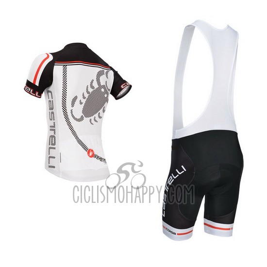 Castelli Cycling Jersey Bib Short 2014 Men Short Sleeve Black and Gray