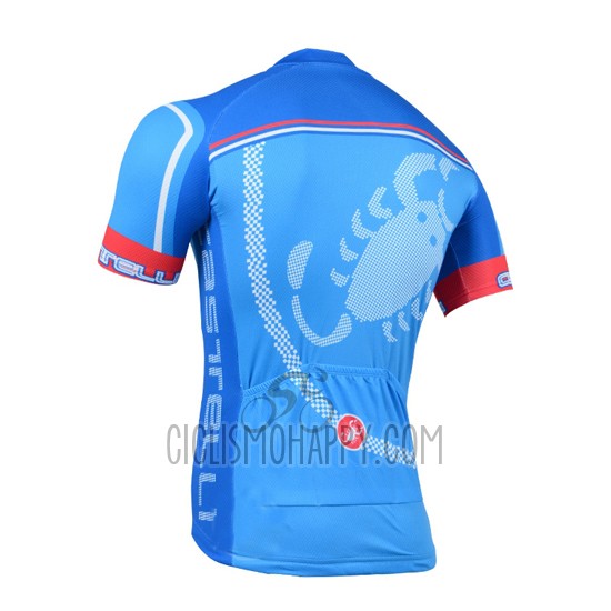 Castelli Cycling Jersey Bib Short 2014 Men Short Sleeve Sky Blue