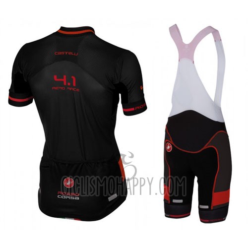 Castelli Cycling Jersey Bib Short 2016 Men Short Sleeve Black