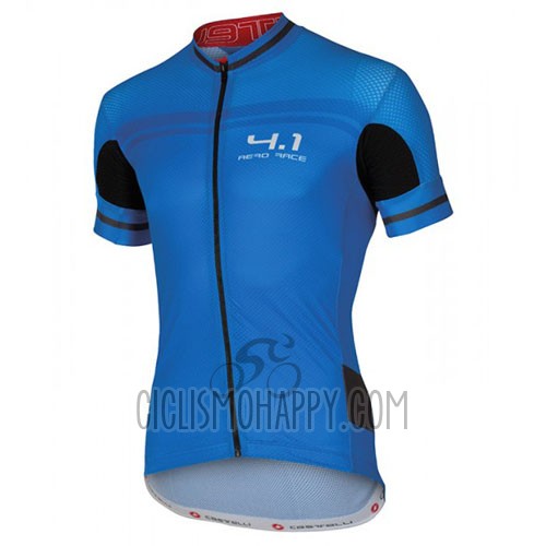Castelli Cycling Jersey Bib Short 2016 Men Short Sleeve Black and Sky Blue