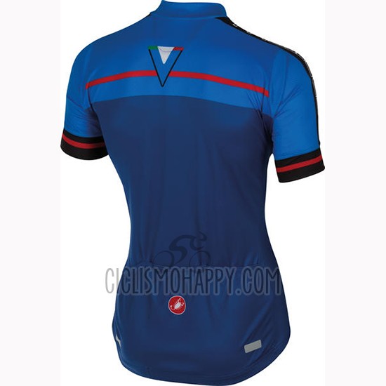 Castelli Cycling Jersey Bib Short 2016 Men Short Sleeve Blue