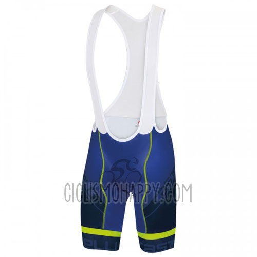 Castelli Cycling Jersey Bib Short 2016 Men Short Sleeve Blue White