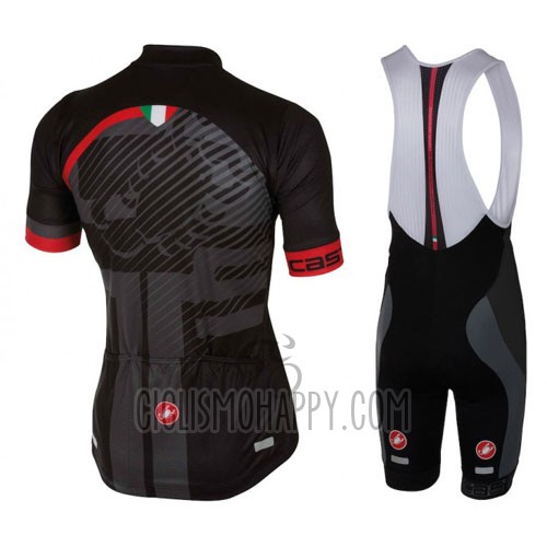 Castelli Cycling Jersey Bib Short 2016 Men Short Sleeve Red Black