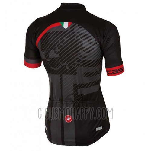 Castelli Cycling Jersey Bib Short 2016 Men Short Sleeve Red Black
