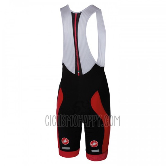 Castelli Cycling Jersey Bib Short 2016 Men Short Sleeve Red White