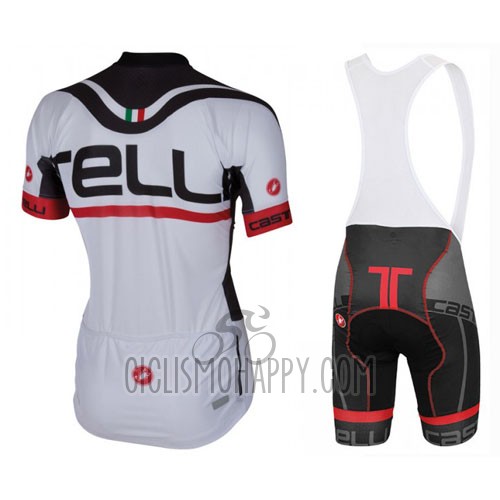 Castelli Cycling Jersey Bib Short 2016 Men Short Sleeve White