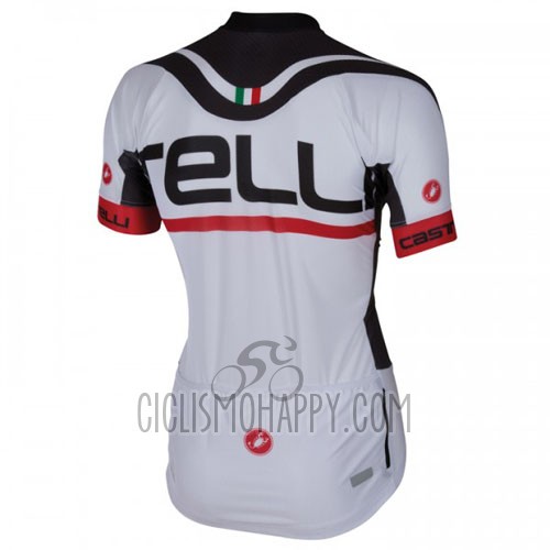 Castelli Cycling Jersey Bib Short 2016 Men Short Sleeve White