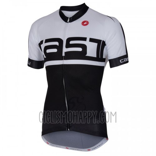 Castelli Cycling Jersey Bib Short 2016 Men Short Sleeve White Black