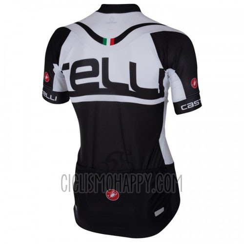 Castelli Cycling Jersey Bib Short 2016 Men Short Sleeve White Black