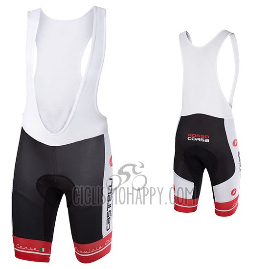 Castelli Cycling Jersey Bib Short 2017 Men Short Sleeve Black and White