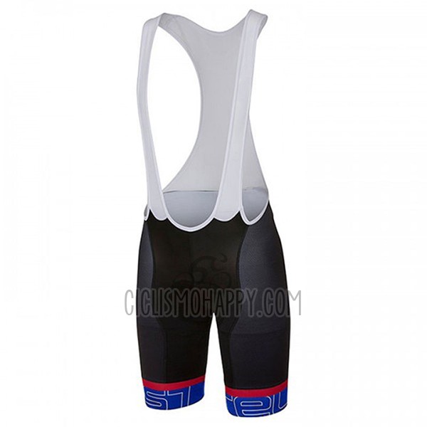 Castelli Cycling Jersey Bib Short 2017 Men Short Sleeve Blue and Red