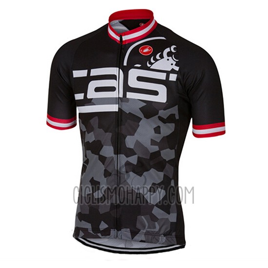 Castelli Cycling Jersey Bib Short 2017 Men Short Sleeve Bright Black