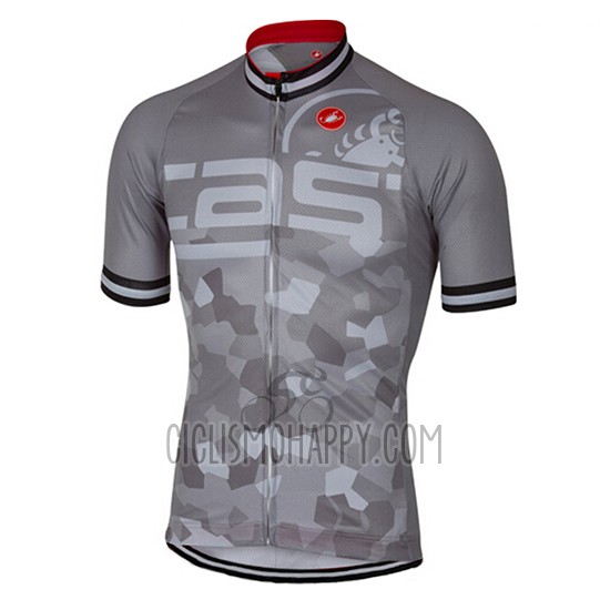 Castelli Cycling Jersey Bib Short 2017 Men Short Sleeve Gray
