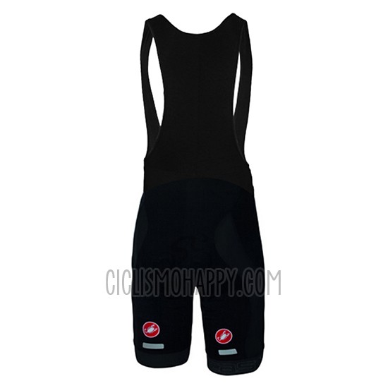 Castelli Cycling Jersey Bib Short 2017 Men Short Sleeve Gray and Black