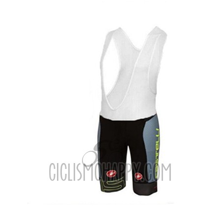 Castelli Cycling Jersey Bib Short 2017 Men Short Sleeve Green and Black