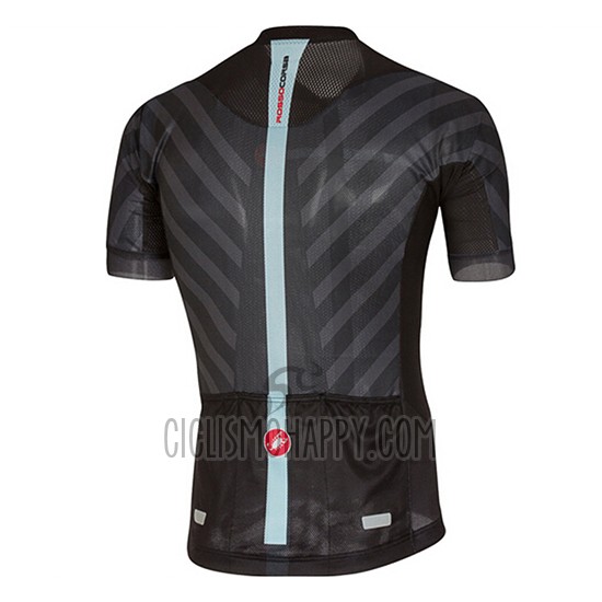 Castelli Cycling Jersey Bib Short 2017 Men Short Sleeve Light Black